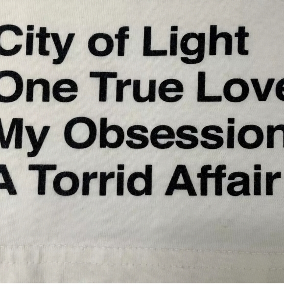 Paris Graphic Cream Long Sleeve Top - Picture 4 of 6